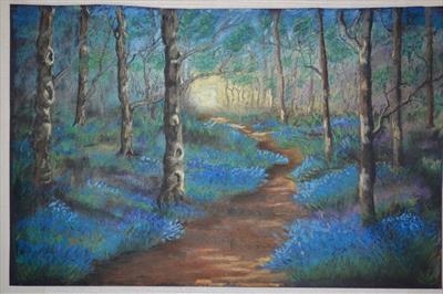 Short cut through the woods in Blue Bells season