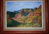 3 sisters - Blyde Canyon, Easten Transvaal. South Africa by Chubby.ArtStudio, Painting, Acrylic on board