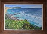 Coastal view on South African Whale route by PADART, Painting, Acrylic on board