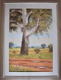 Land mark at Cross roads by Chubby-ArtStudio, Painting, Pastel on Paper