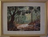 Road through the woods by Chubby-ArtStudio, Painting, Watercolour on Paper
