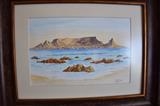 Table mountain by Chubby.ArtStudio, Painting, Watercolour on Paper